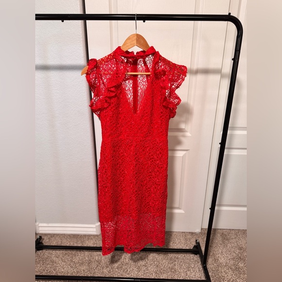 BNWT ALEXIS RED LACE DRESS size S - Picture 7 of 10
